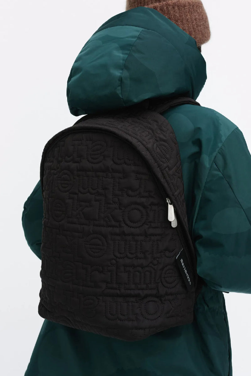 Marimekko Joy Backpack Logo reppu - musta