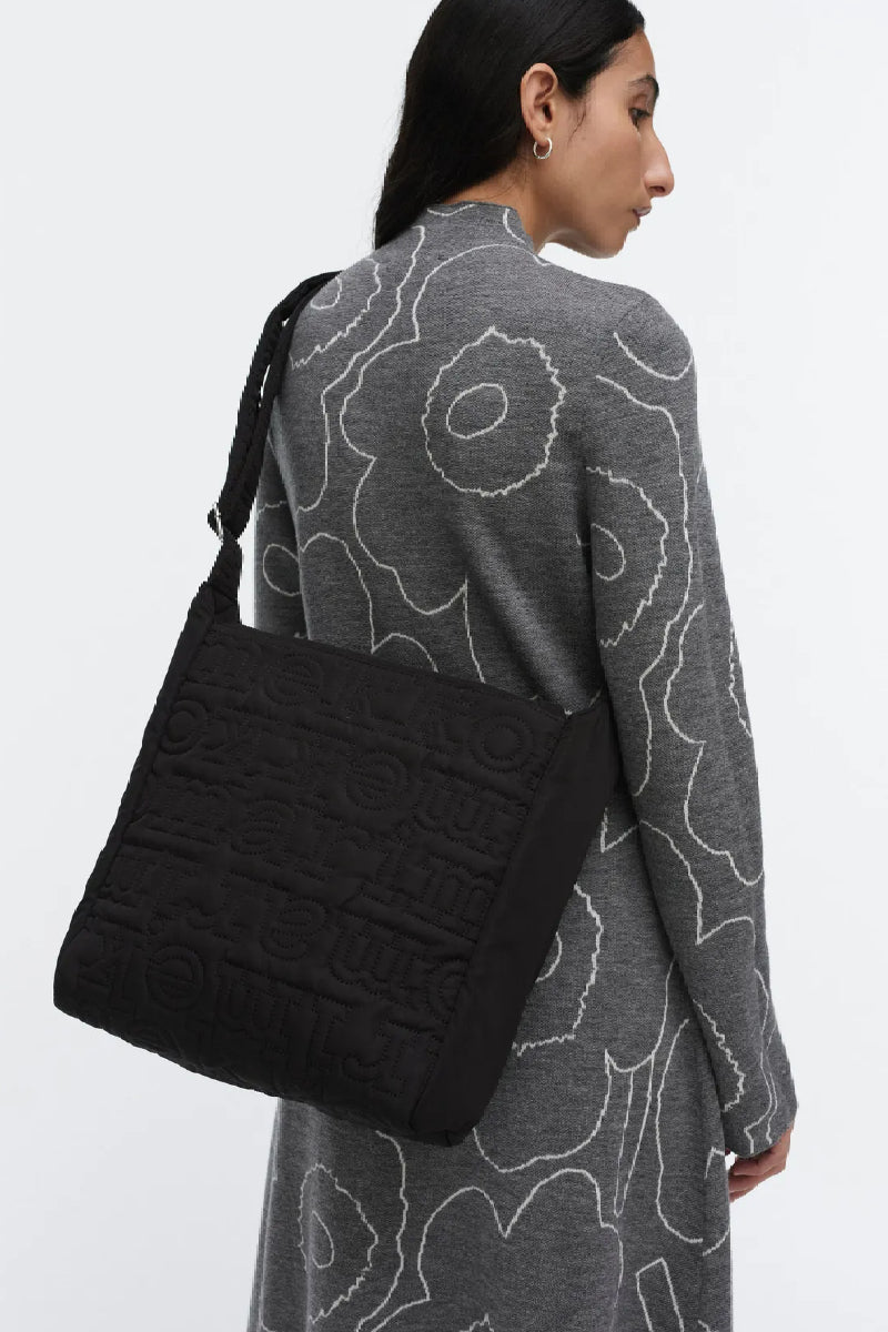 Marimekko Joy Crossbody M logo olkalaukku - musta