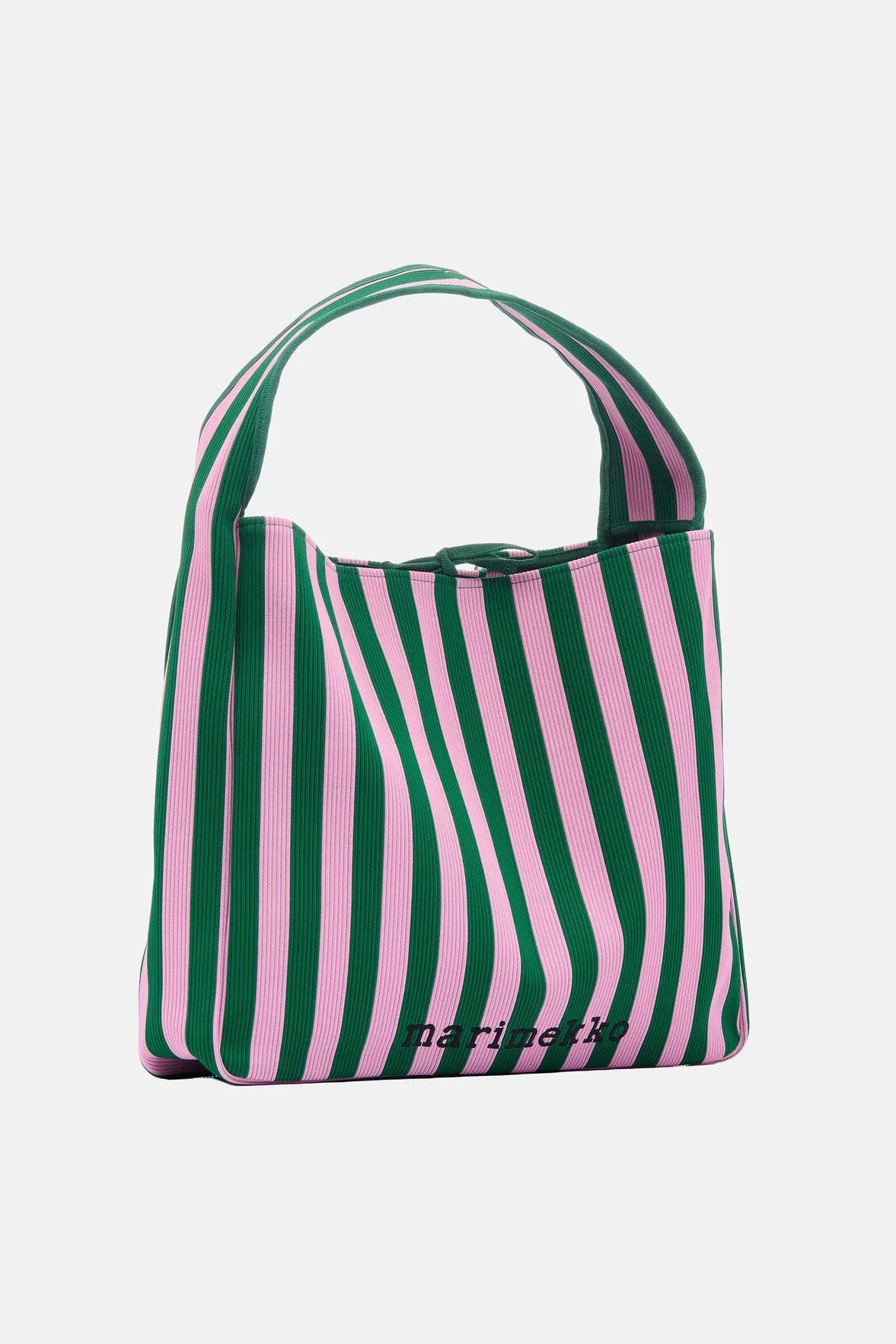 Marimekko Knitted bag Large Merirosvo olkalaukku - vihreä / vaaleanpunainen