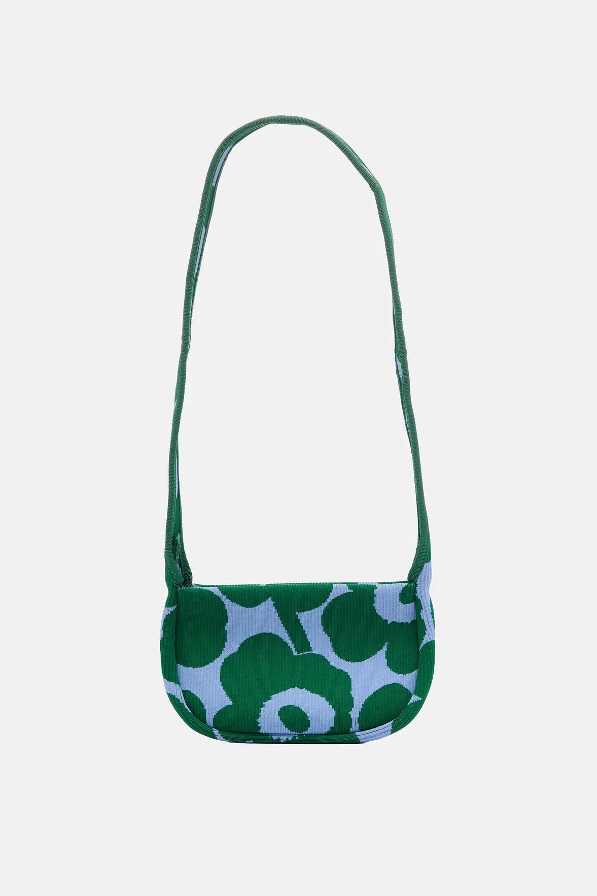 Marimekko Knitted Crossbody Unikko olkalaukku - sininen / vihreä