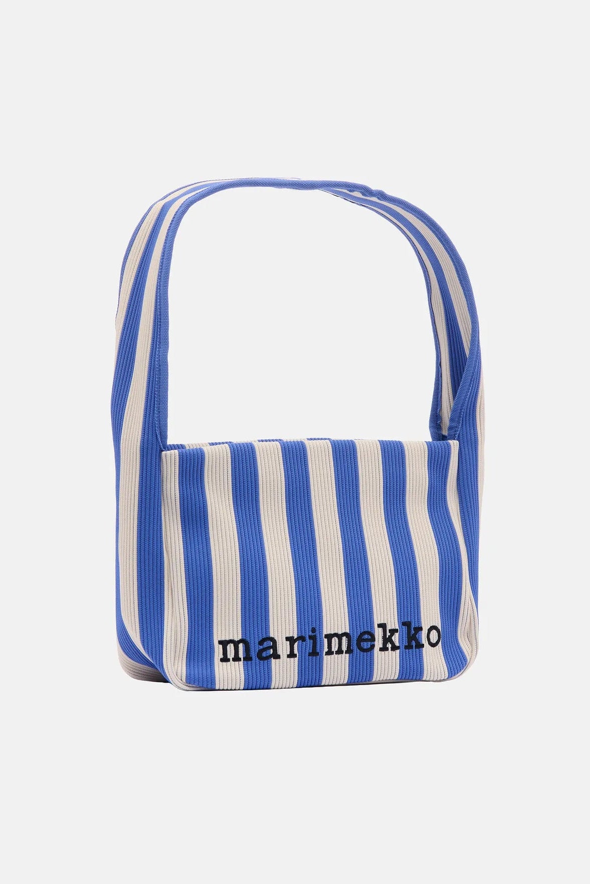 Marimekko Knitted Shoulderbag Merirosvo olkalaukku - sininen / valkoinen
