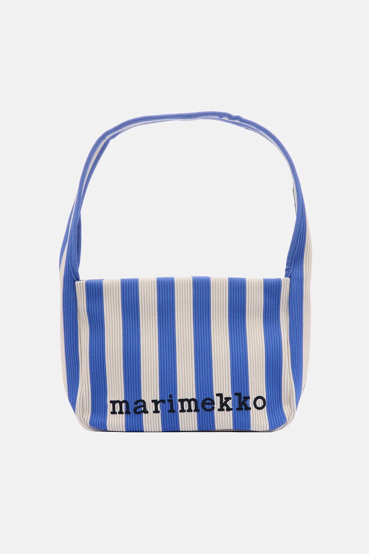 Marimekko Knitted Shoulderbag Merirosvo olkalaukku - sininen / valkoinen