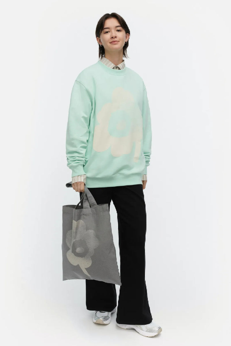 Marimekko Loisto Unikko Placement collegepaita - turkoosi