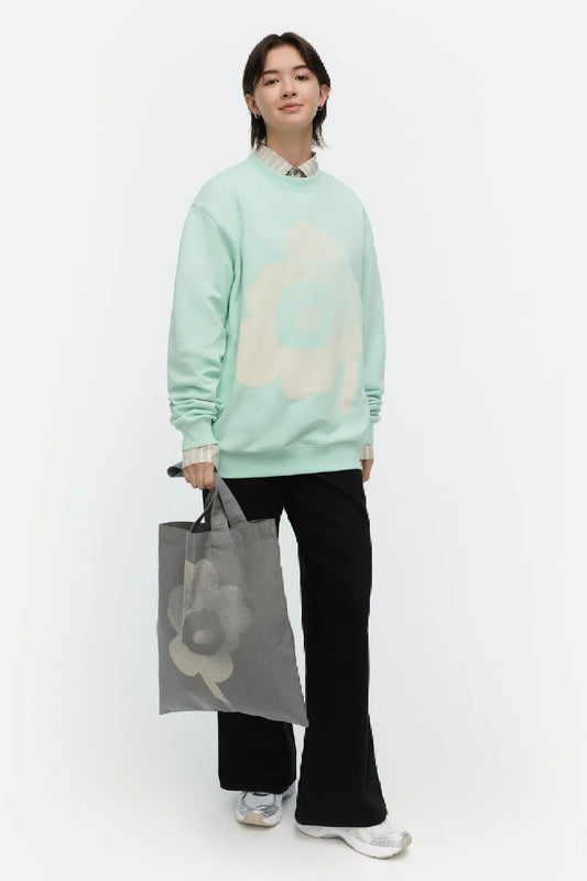 Marimekko Loisto Unikko Placement collegepaita - turkoosi