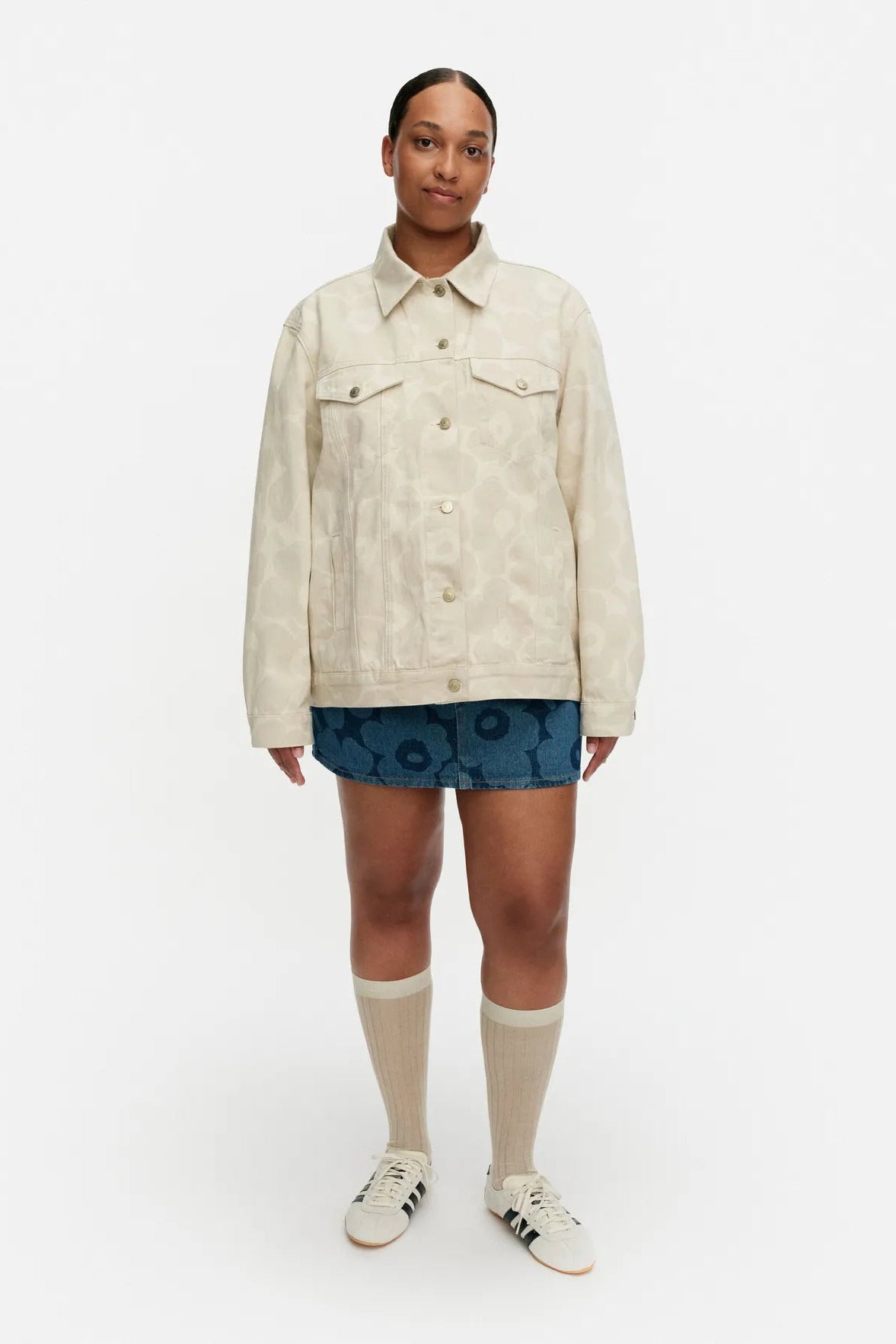 Marimekko Maridenim Murros Unikko Takki - natural