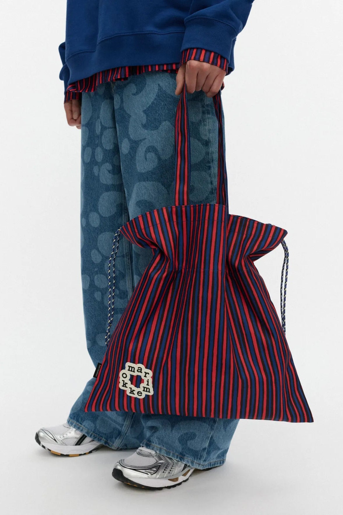 Marimekko Metka Piccolo Kioski olkalaukku - sininen / punainen