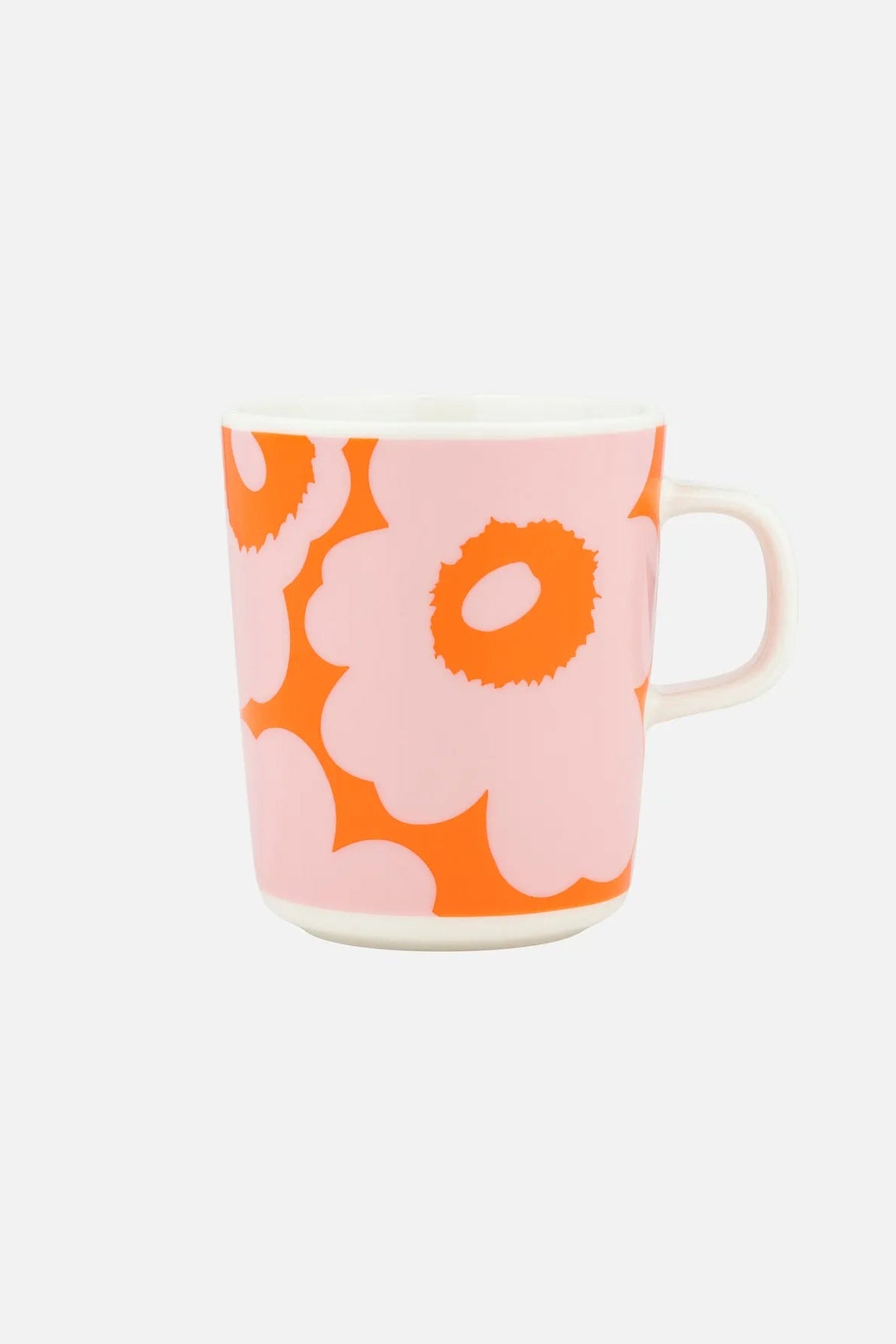 Marimekko Oiva / Unikko muki 2,5 dl - vaaleanpunainen / oranssi