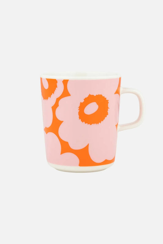 Marimekko Oiva / Unikko muki 2,5 dl - vaaleanpunainen / oranssi