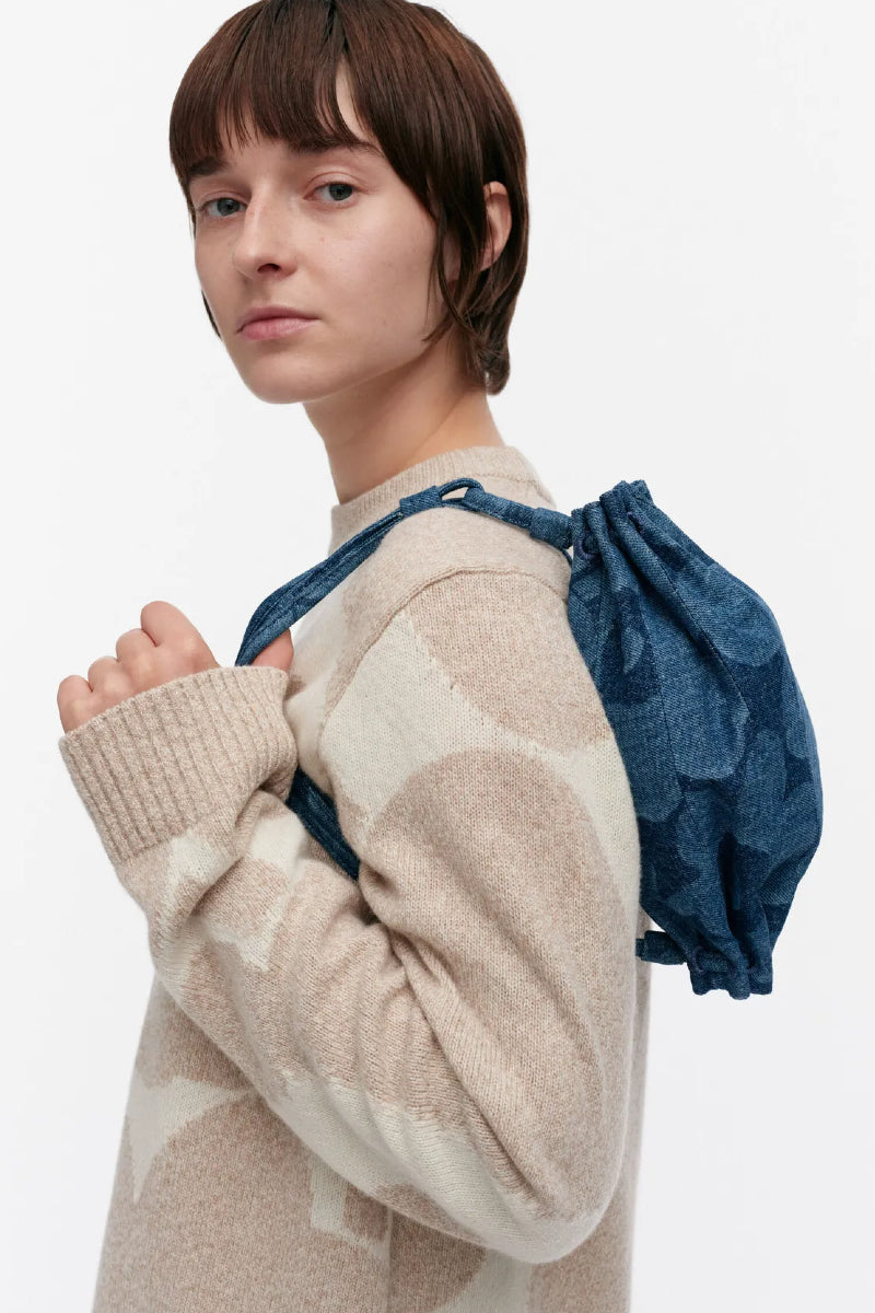 Marimekko Pikku Karla Denim olkalaukku - mid indigo