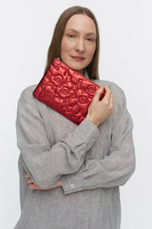 Marimekko Pouch Bag Unikko käsilaukku - punainen