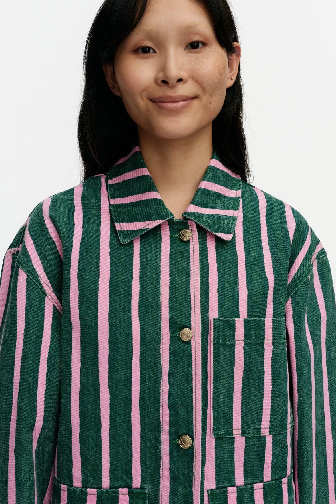 Marimekko Poweri Piccolo Kioski takki - vihreä / pinkki
