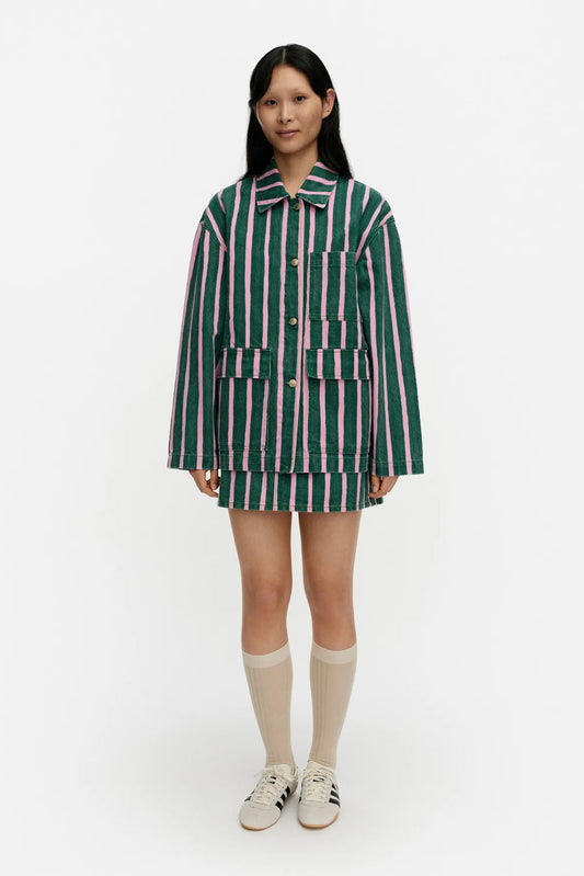 Marimekko Poweri Piccolo Kioski takki - vihreä / pinkki