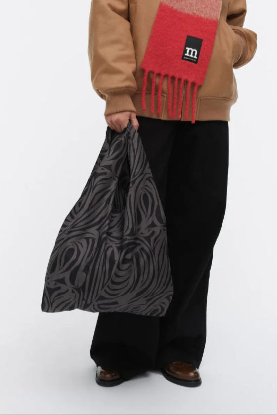 Marimekko Smartbag Jokuraita kassi - musta / harmaa