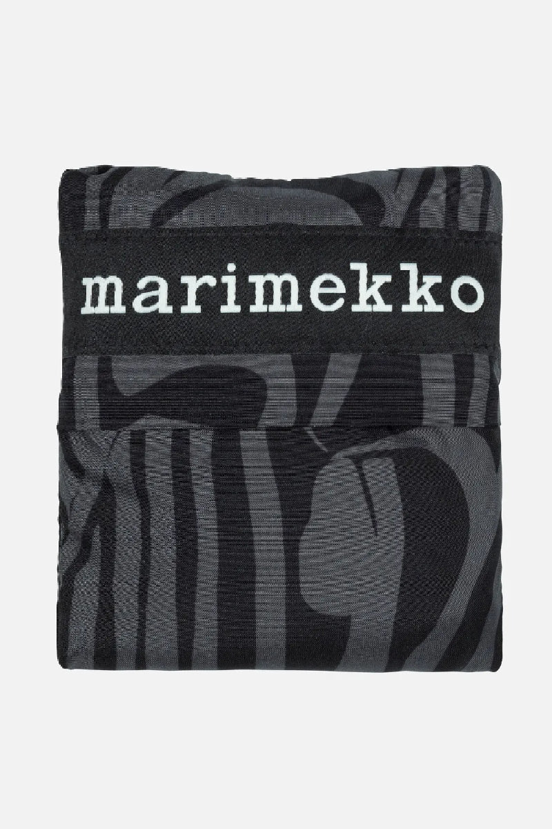 Marimekko Smartbag Jokuraita kassi - musta / harmaa