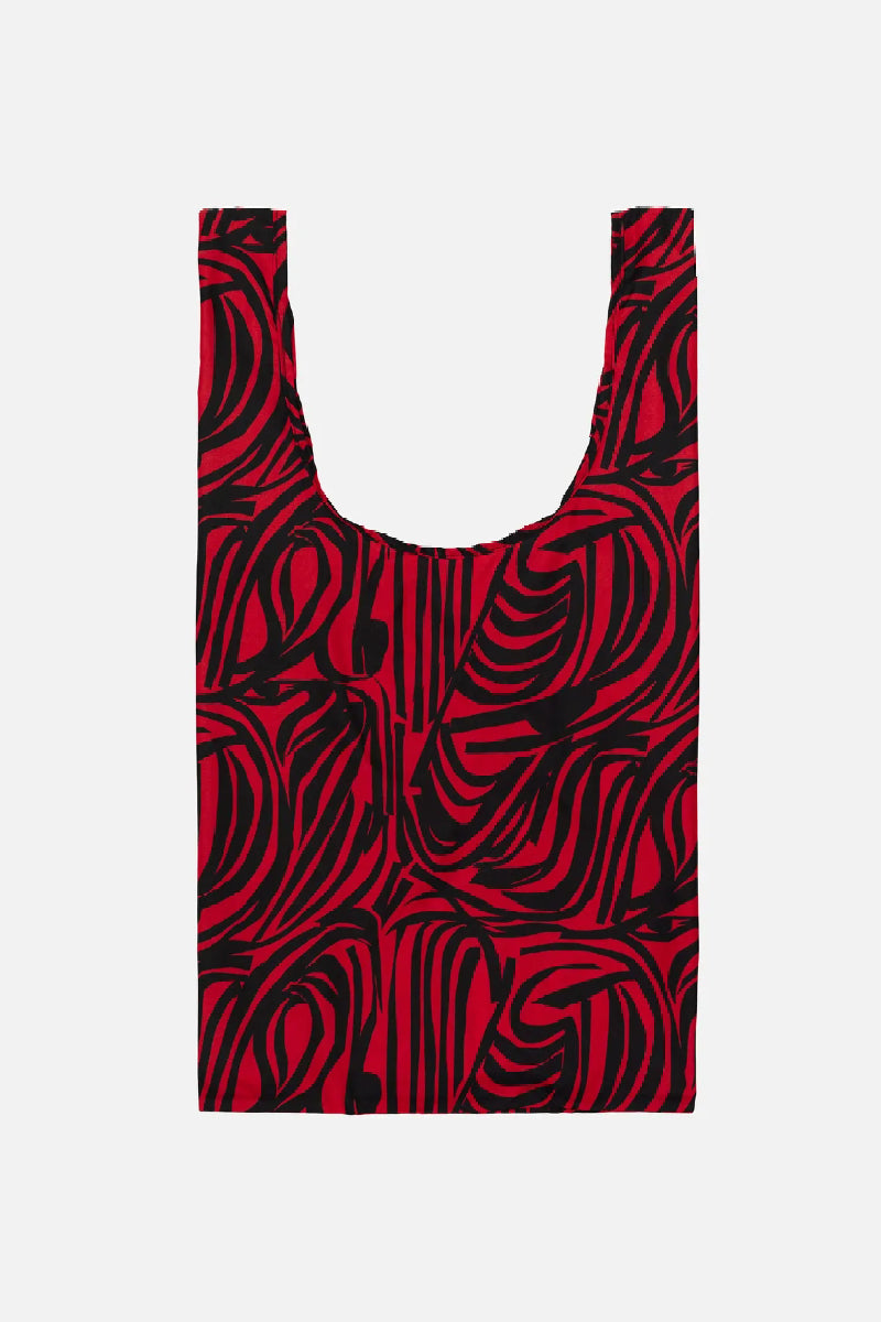 Marimekko Smartbag Jokuraita kassi - punainen / musta