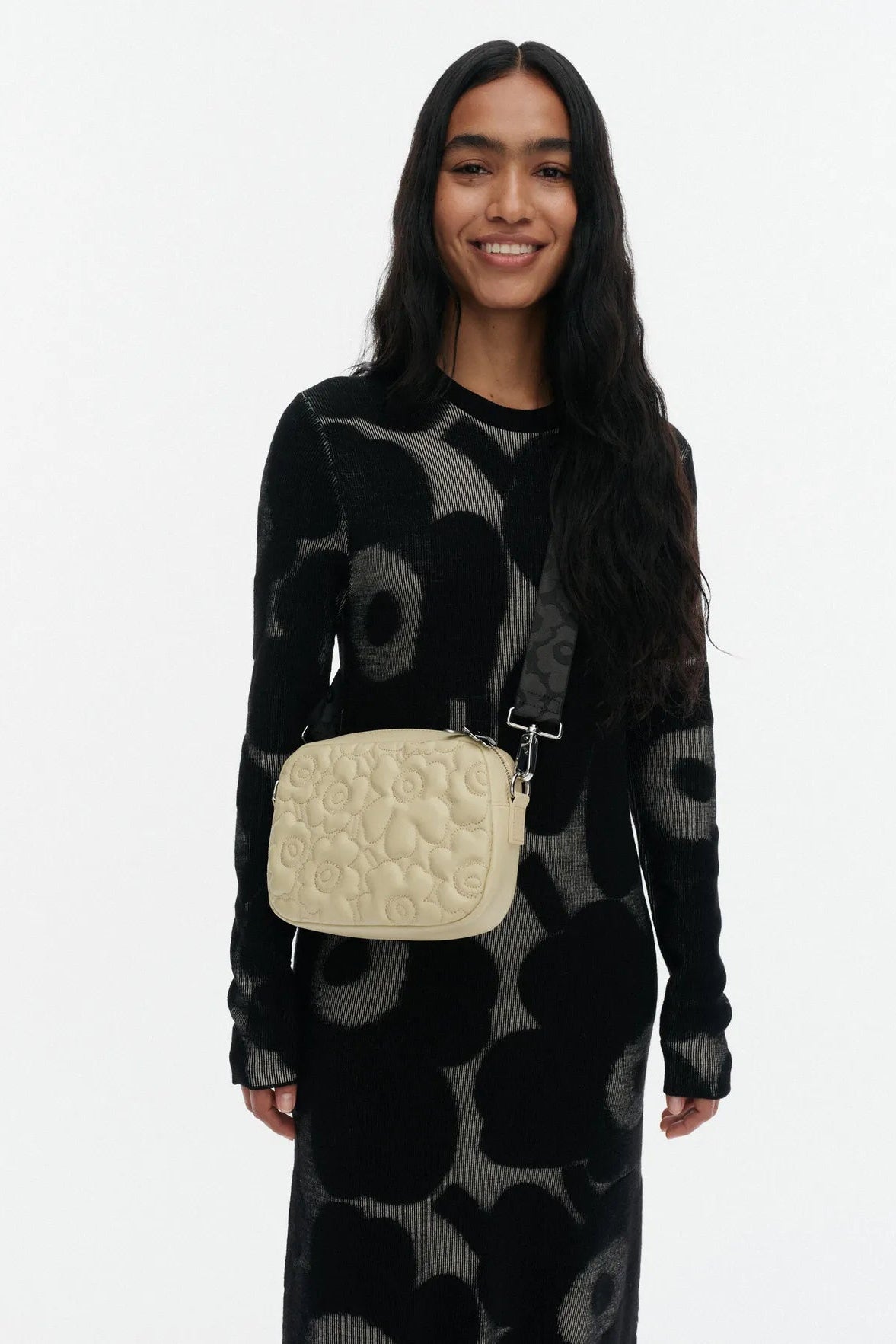 Marimekko Soft Gratha Unikko olkalaukku - beige