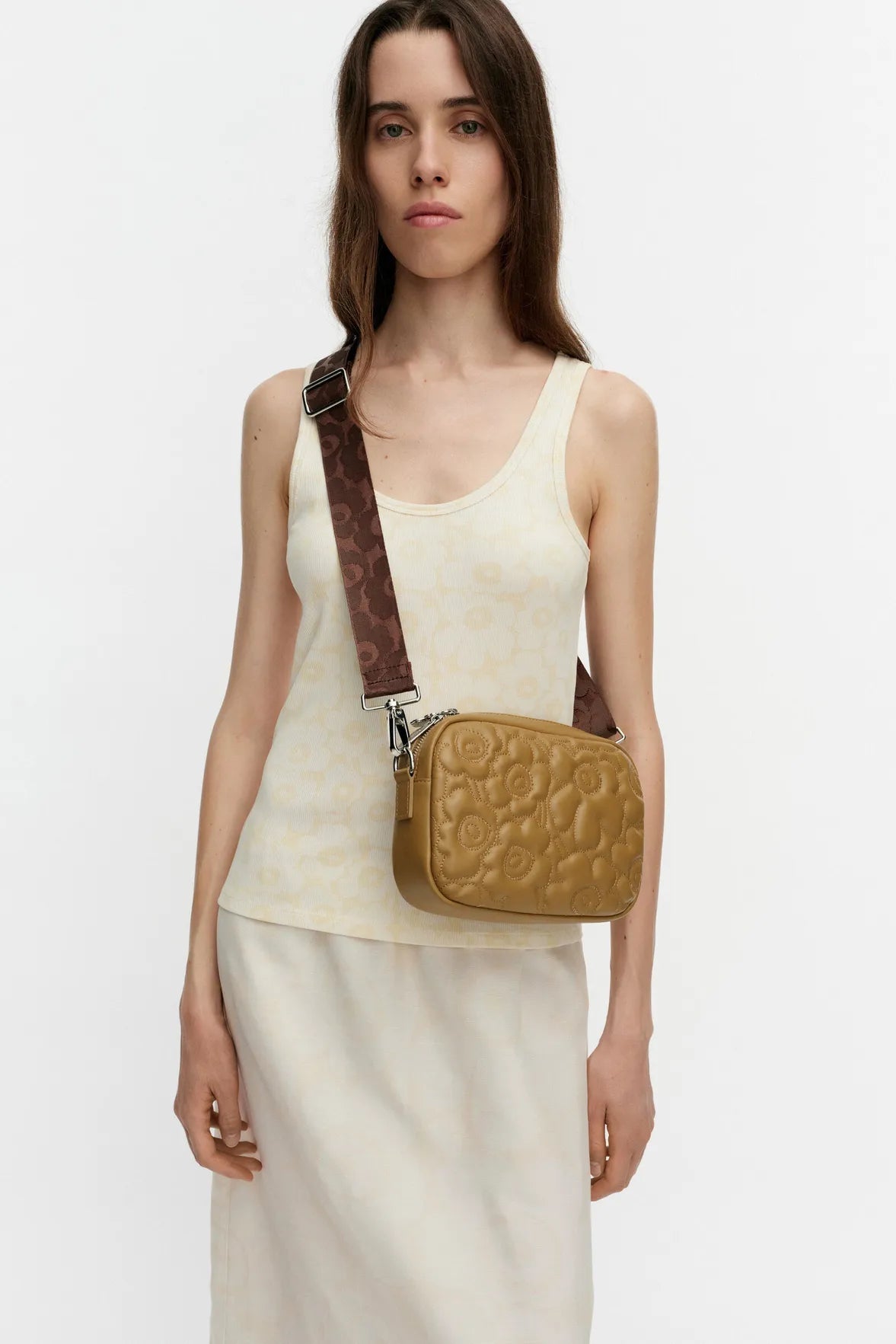 Marimekko Soft Gratha Unikko olkalaukku - toffee