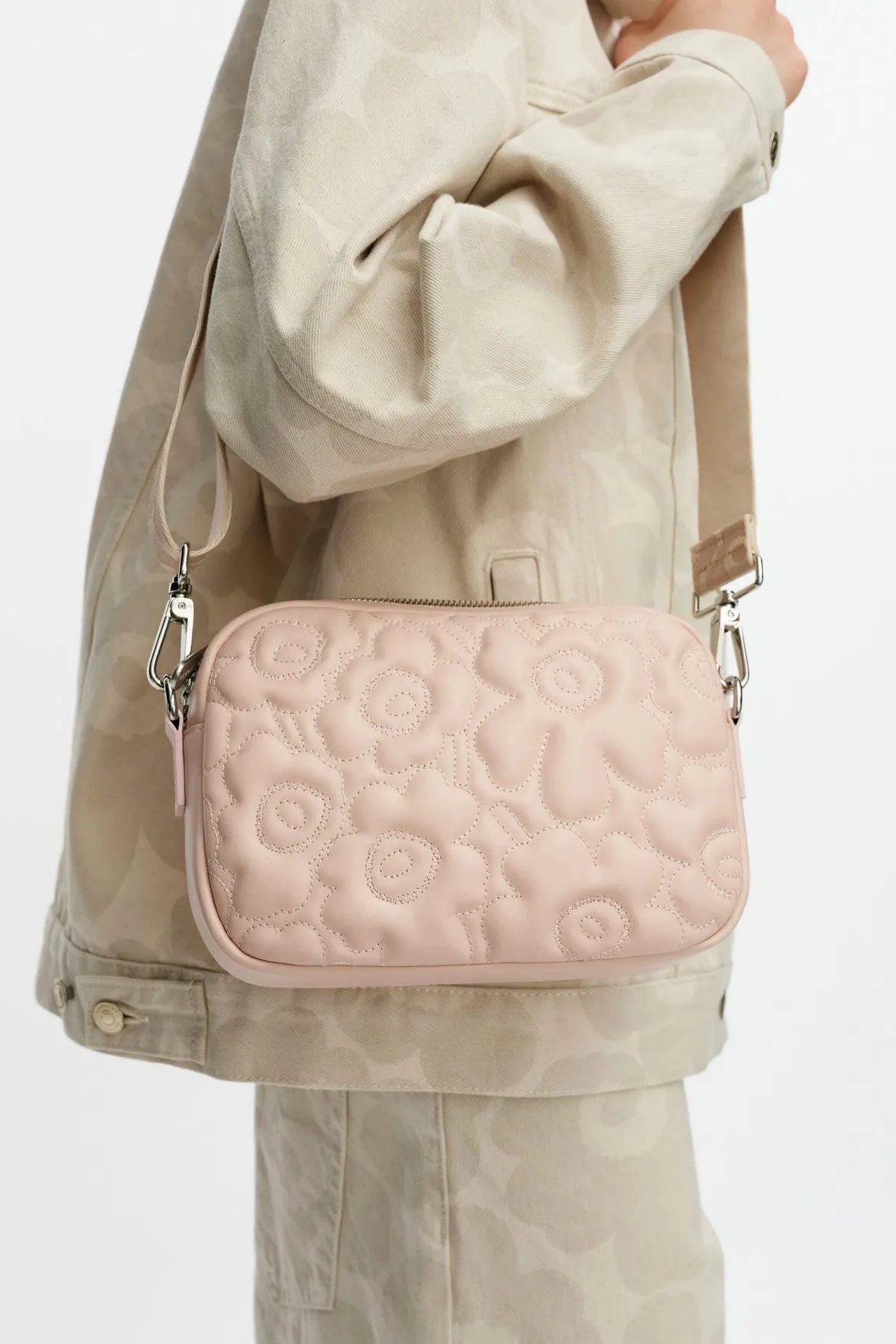 Marimekko Soft Gratha Unikko olkalaukku - vaaleanpunainen