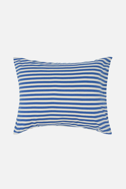 Marimekko Tasaraita trikootyynyliina 50x60 cm - luonnonvalkoinen / sininen