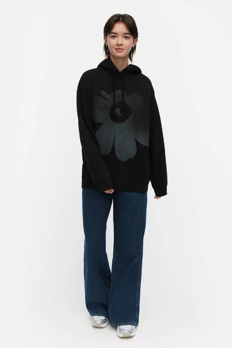 Marimekko Teesi Unikko Placement - musta