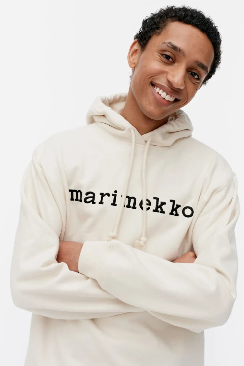 Marimekko Termi Logo Placement huppari - luonnonvalkoinen/musta