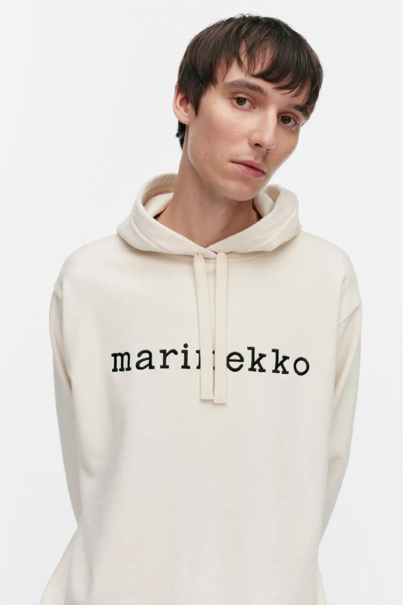 Marimekko Termi Logo Placement huppari - luonnonvalkoinen/musta