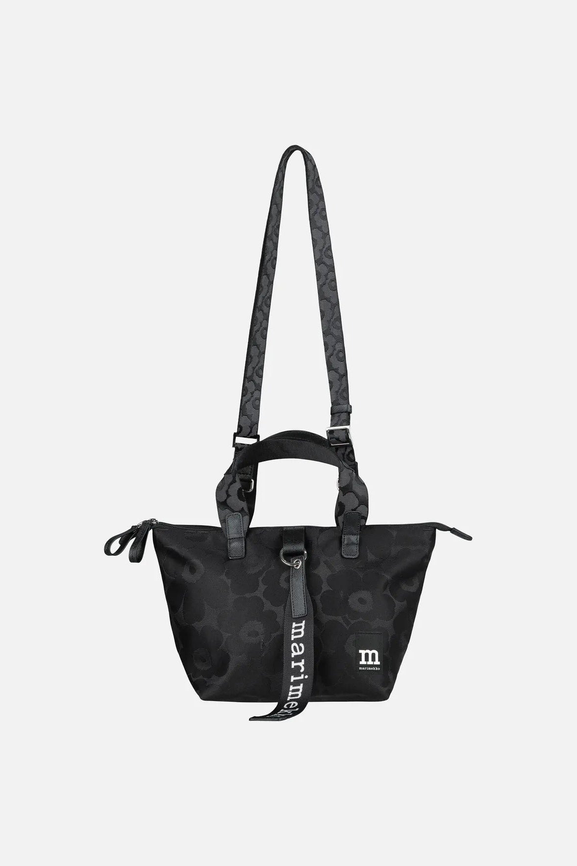 Marimekko Tote S Unikko Shoulder Bag - musta
