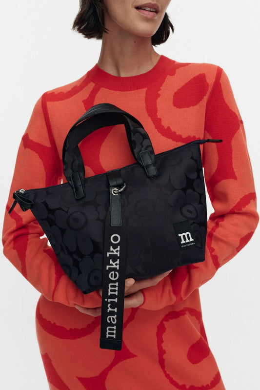 Marimekko Tote S Unikko Shoulder Bag - tummansininen
