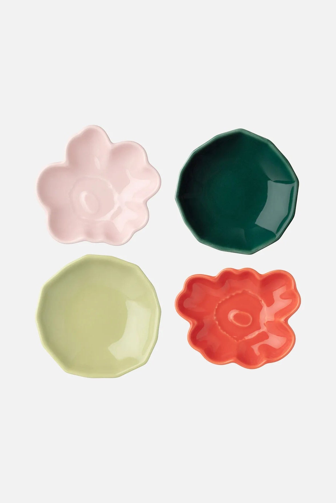 Marimekko Unikko & Kivet pieni lautanen 4 kpl - eri värejä