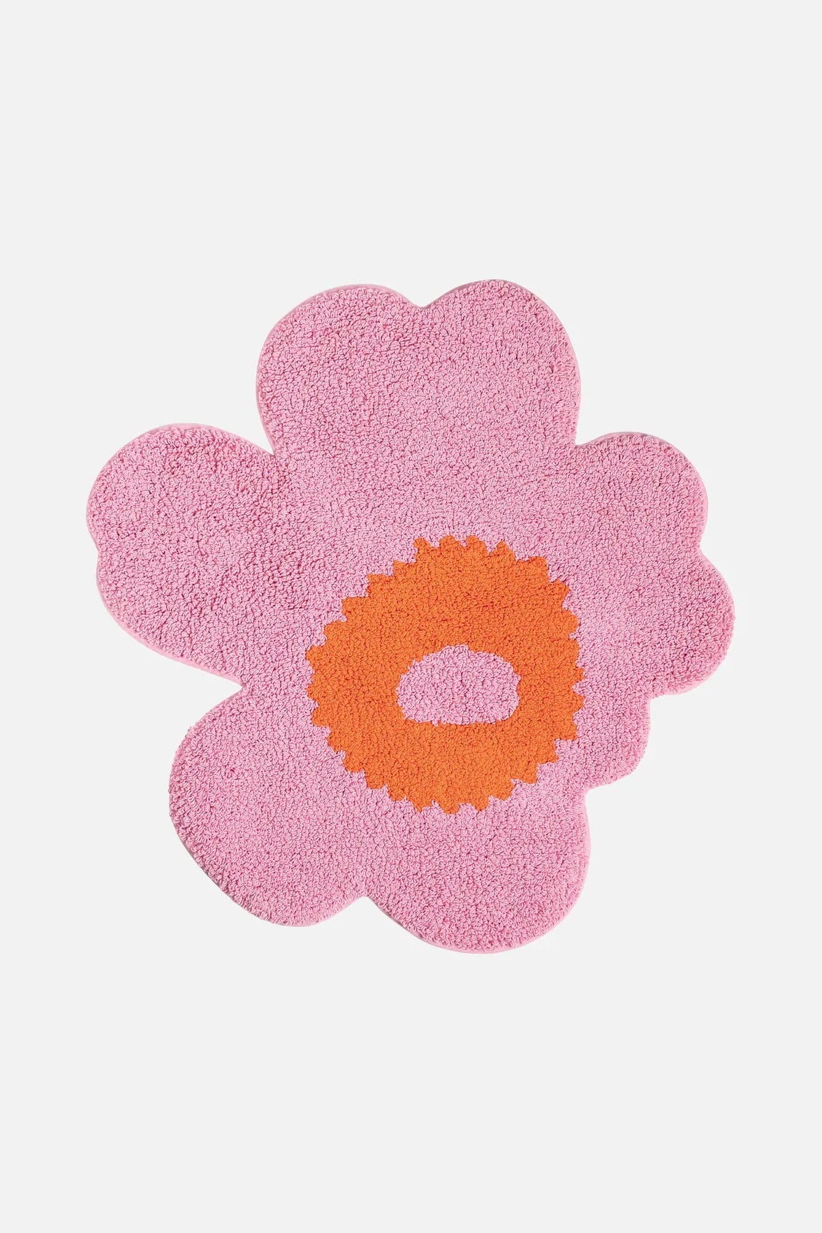 Marimekko Unikko kylpyhuoneen matto 73 x 74 cm - vaaleanpunainen / oranssi