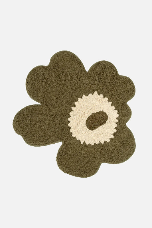 Marimekko Unikko kylpyhuoneenmatto 73 x 74 cm - tummanvihreä