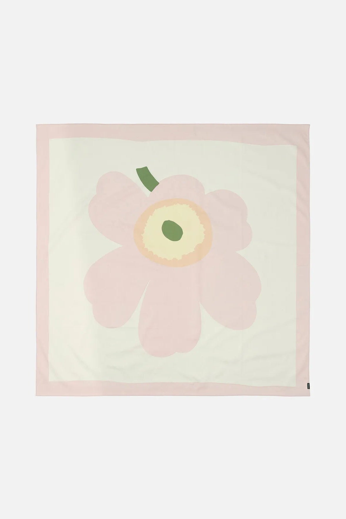Marimekko Unikko pöytäliina 140 x 250 cm - vaaleanpunainen / vihreä
