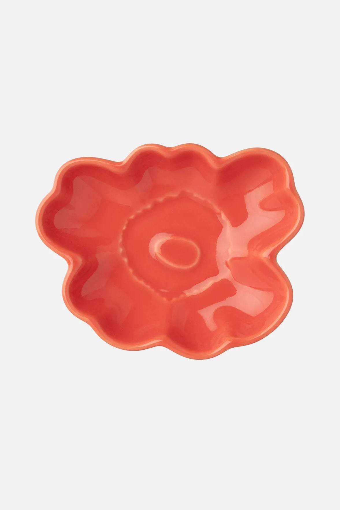 Marimekko Unikko pieni lautanen 9,5 cm - oranssinpunainen