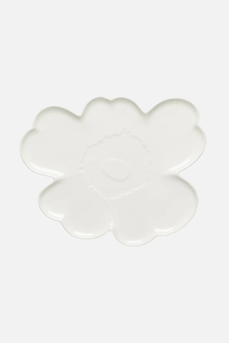 Marimekko Unikko tarjoilulautanen 32cm - valkoinen