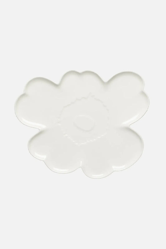 Marimekko Unikko tarjoilulautanen 32cm - valkoinen