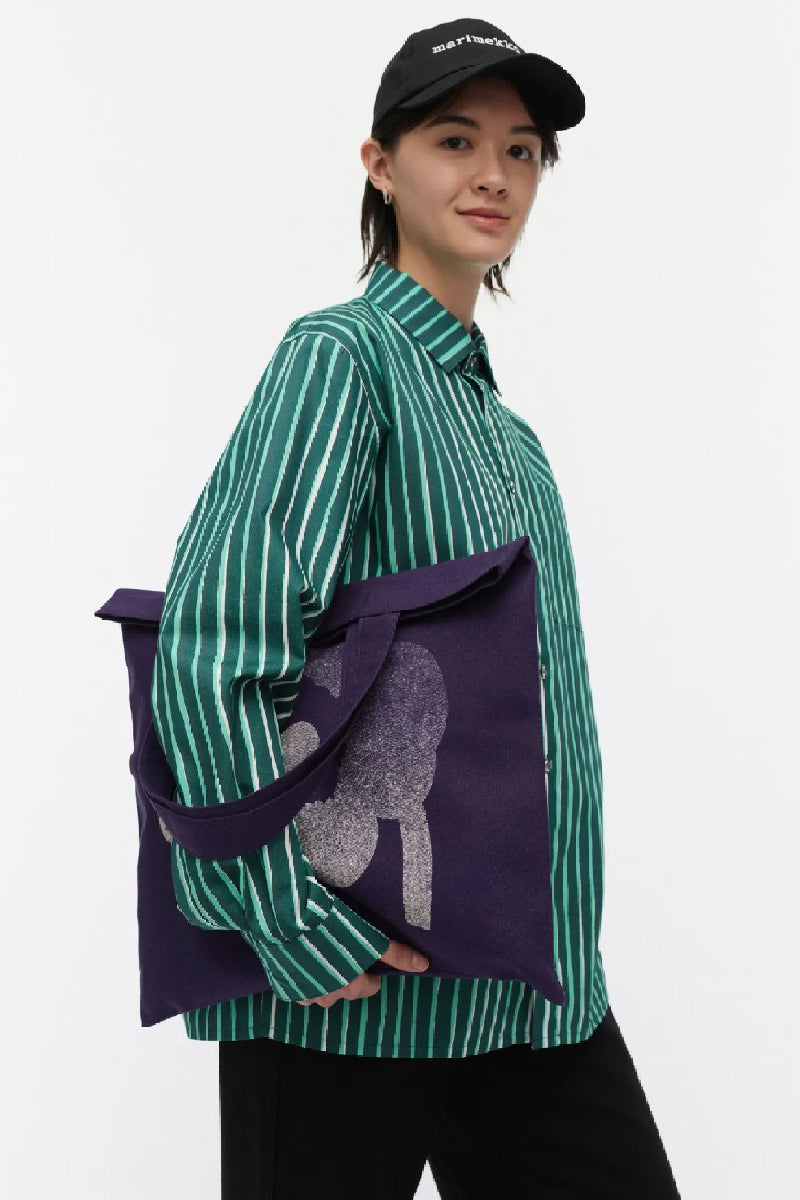 Marimekko Vankka Unikko Placement kangaskassi - violetti