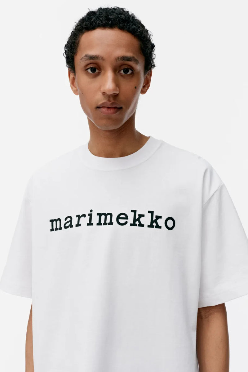 Marimekko Veisto logo placement t-paita - valkoinen