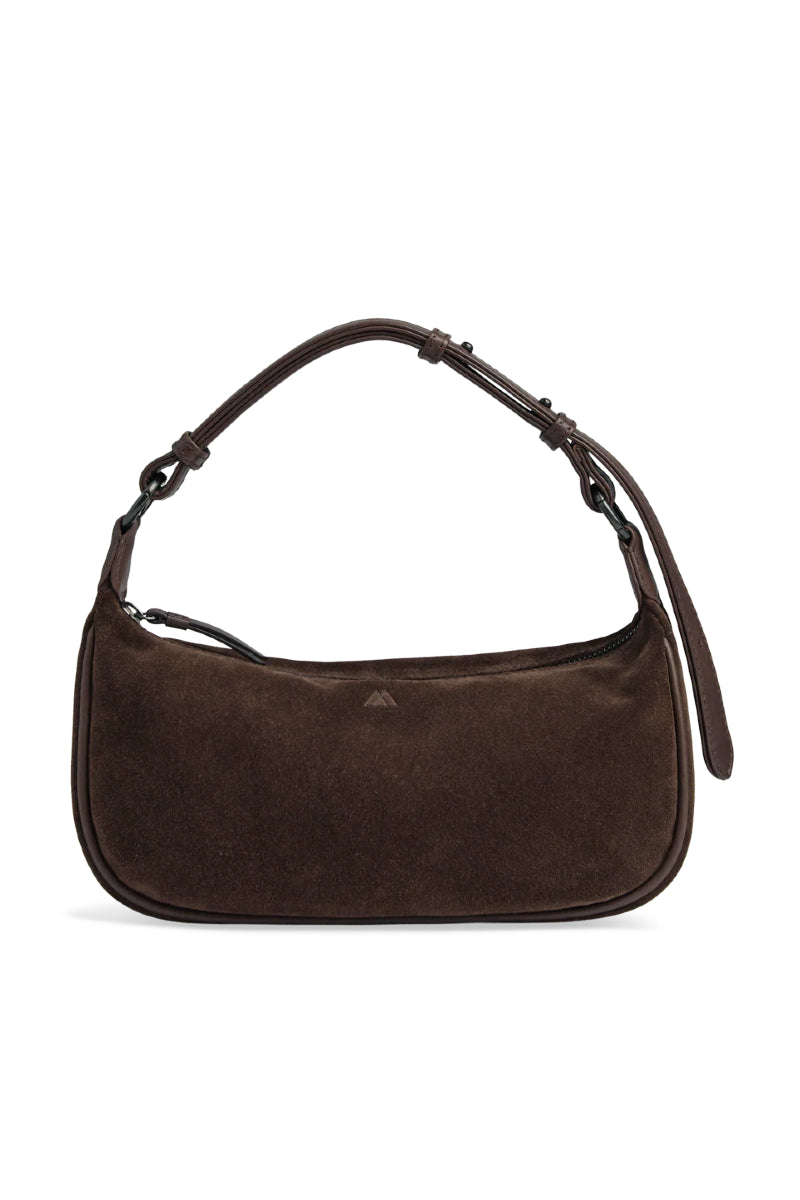 Markberg Mini MuseMBG bag - suede dark brown