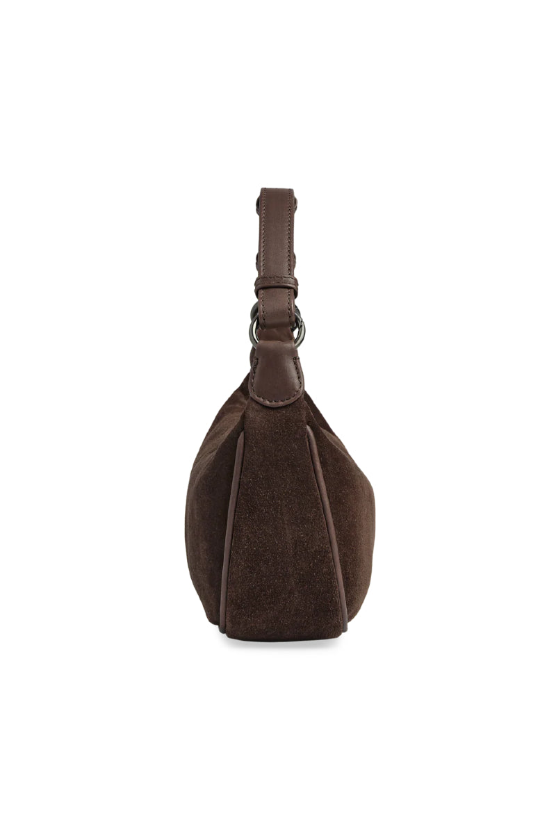 Markberg Mini MuseMBG bag - suede dark brown