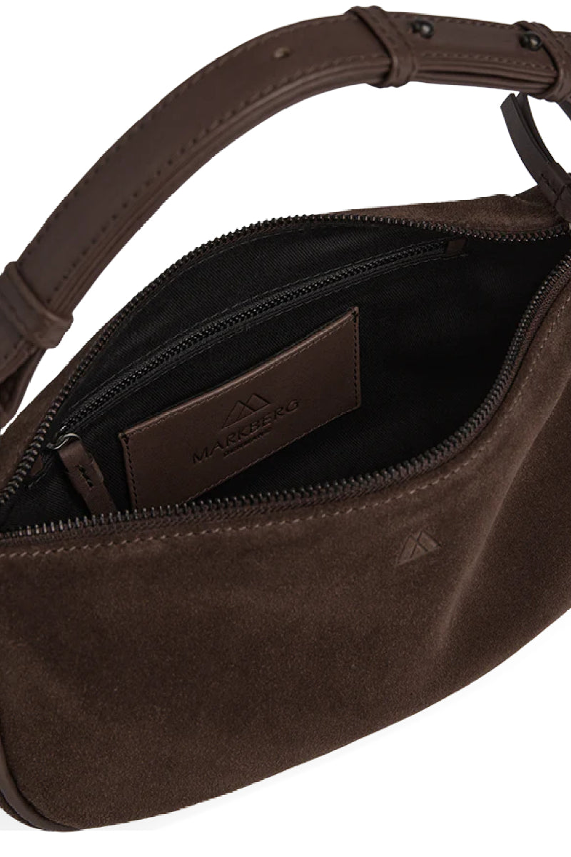 Markberg Mini MuseMBG bag - suede dark brown