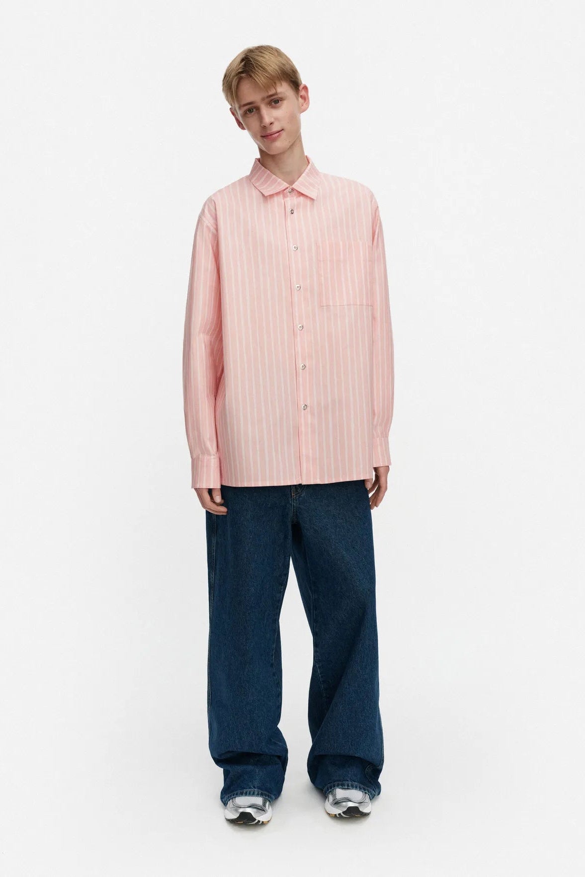 Marimekko Jokapoika Kioski puuvillapaita - vaaleanpunainen