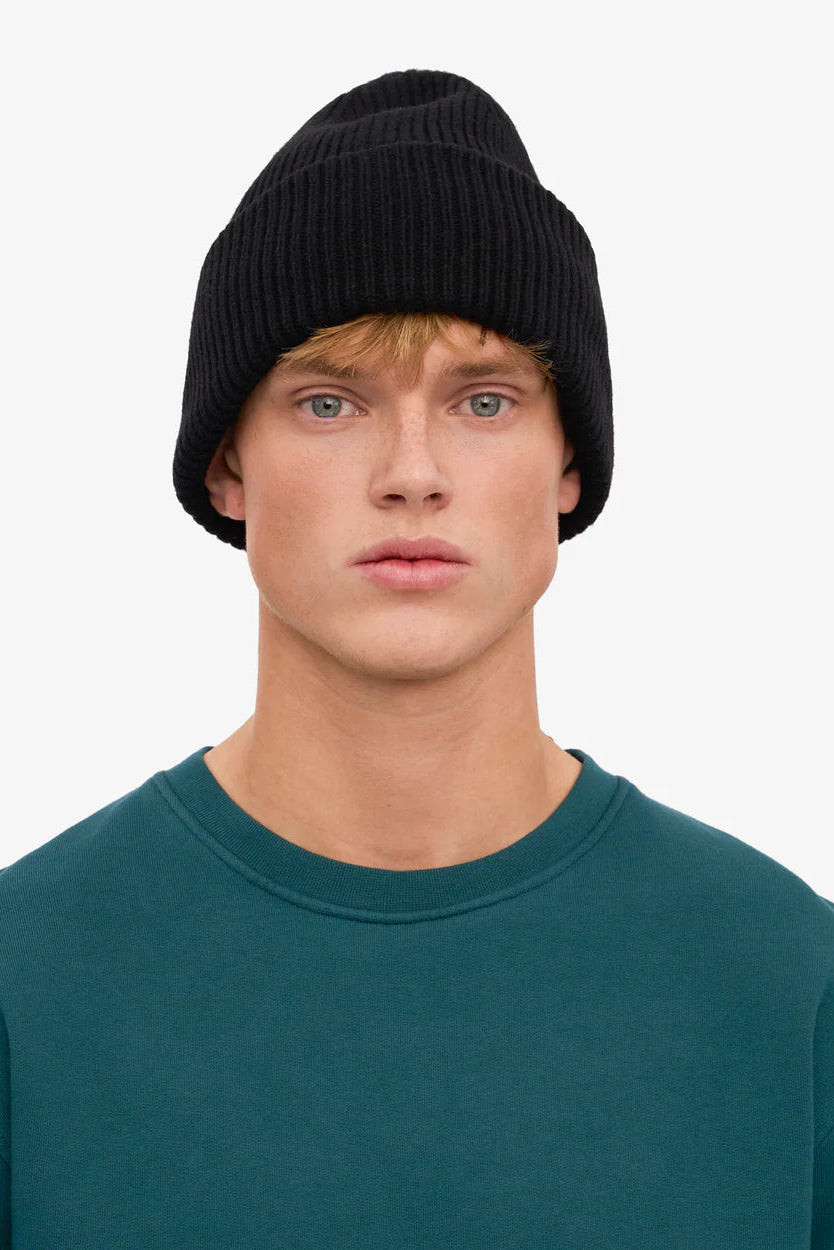 Colorful Standard Merino Wool Hat - deep black
