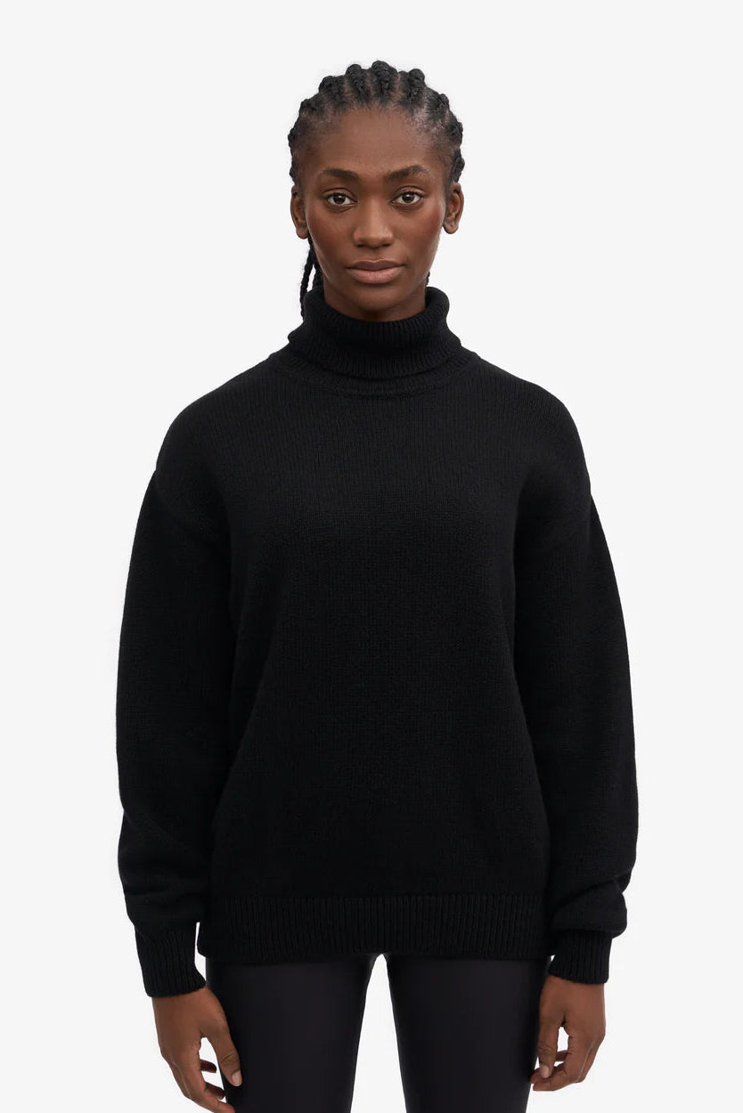 Colorful Standard Merino Wool Turtleneck - deep black
