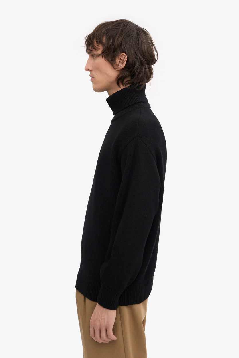 Colorful Standard Merino Wool Turtleneck - deep black