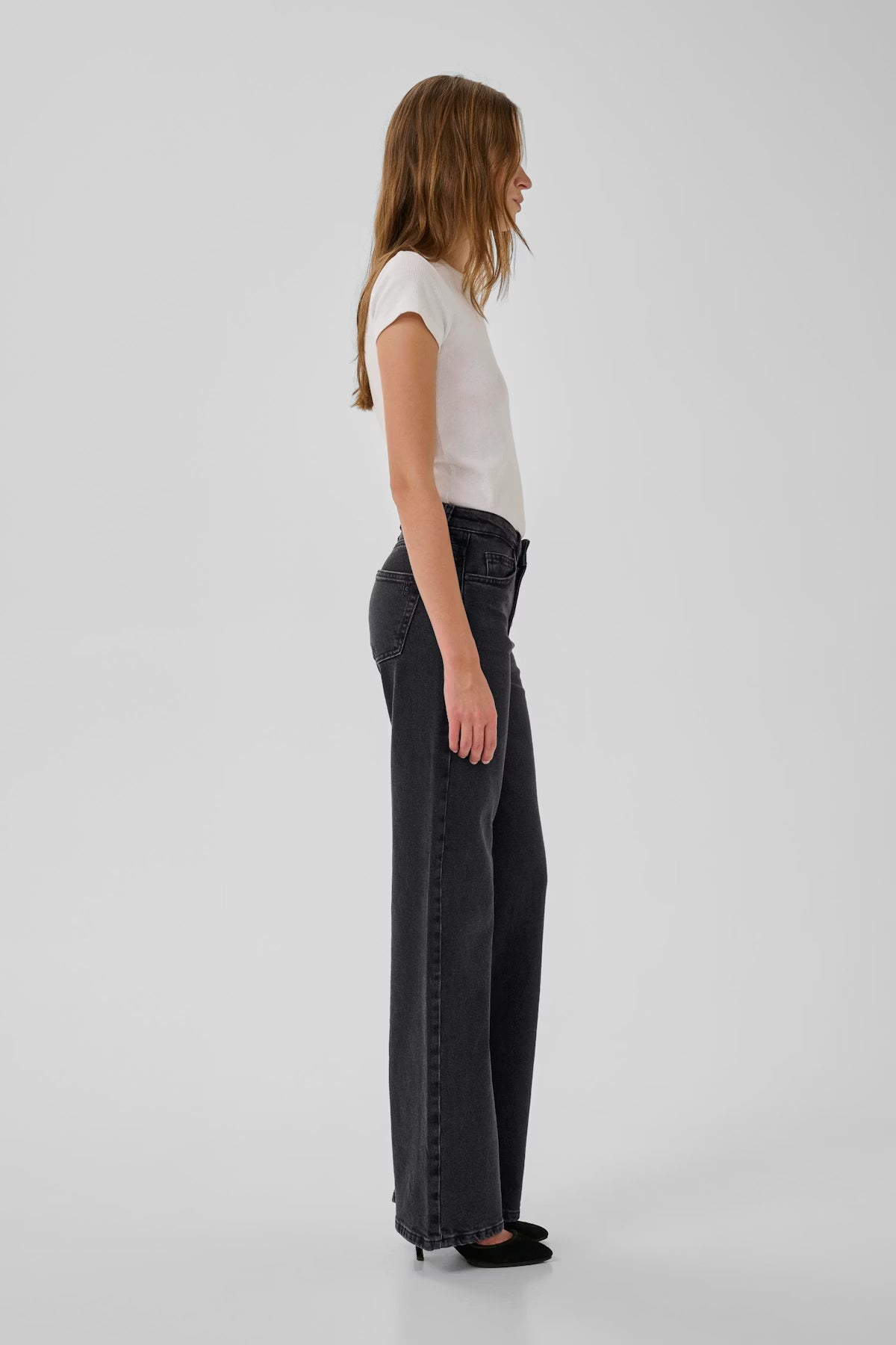 My Essential Wardrobe 35 The Louis 139 High Wide - black retro wash