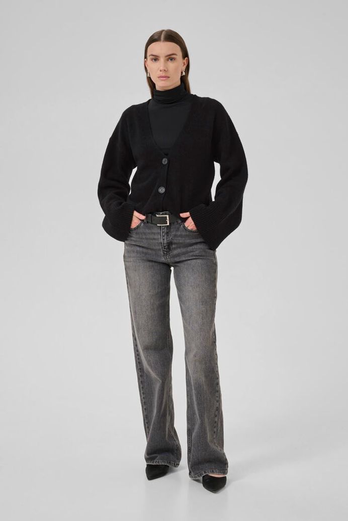 My Essential Wardrobe HuxiMW Knit Cardigan - black