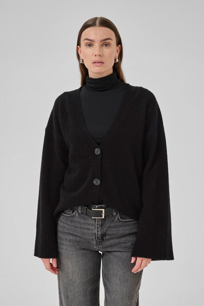 My Essential Wardrobe HuxiMW Knit Cardigan - black