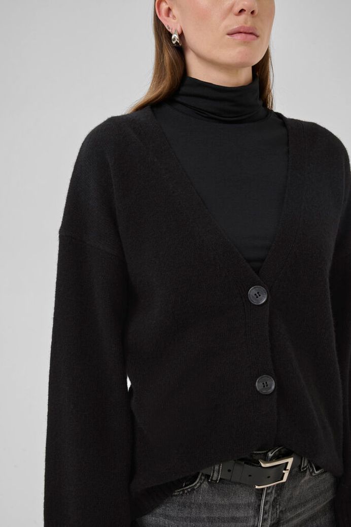 My Essential Wardrobe HuxiMW Knit Cardigan - black