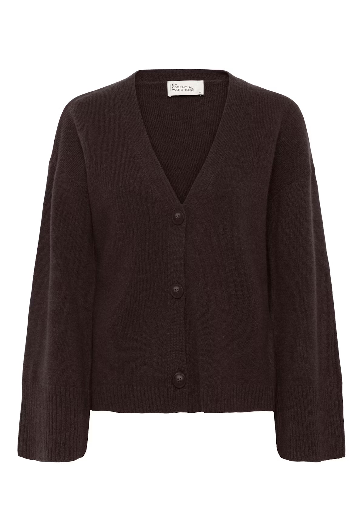 My Essential Wardrobe HuxiMW Knit Cardigan - espresso