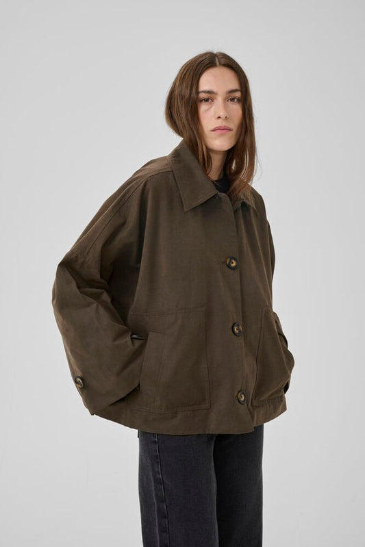 My Essential Wardrobe LyonMW OS Short jacket - major brown